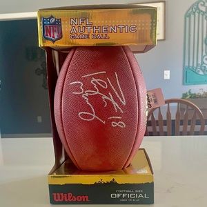 NFL Authentic Football Autographed by Peyton Manning